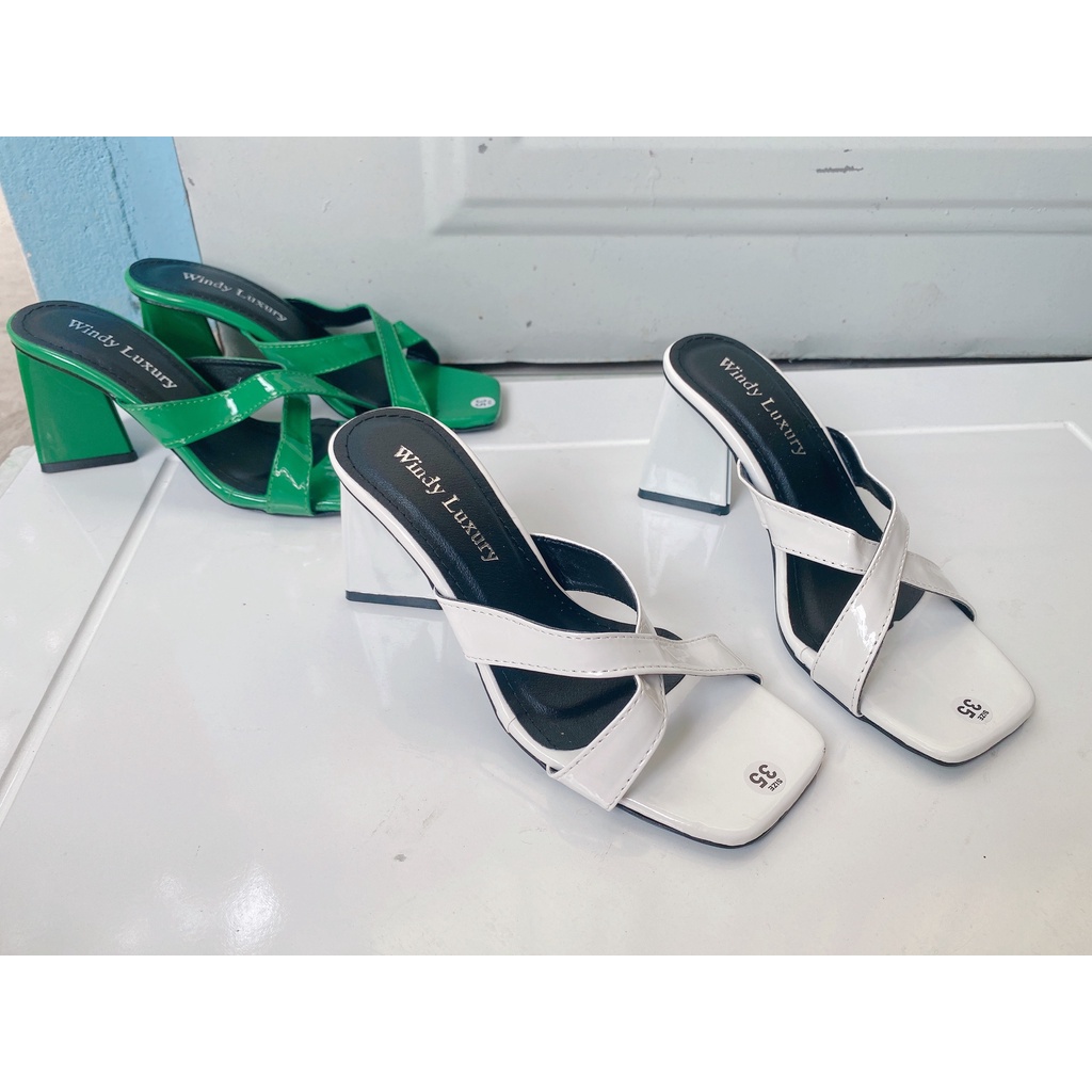 Cao gót dây chéo, đế tam giác độc lạ cao 7cm - 1000040