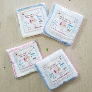 Khăn xô sữa trắng 4 lớp(gói 10 khăn)