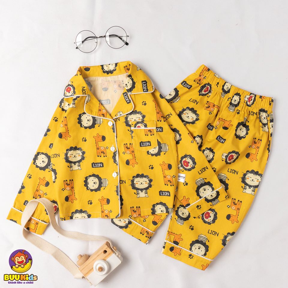 Bộ đồ pyjama rời dài tay họa tiết dễ thương cho bé BR20017 - MAGICKIDS