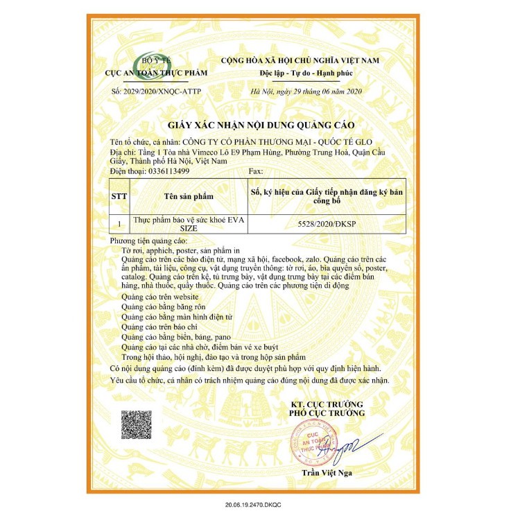 Eva Size Hỗ Trợ Giúp Săn Chắc Vòng Ngực