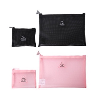 Túi Đựng Mỹ Phẩm 3CE Pink Rumour Mesh Pouch