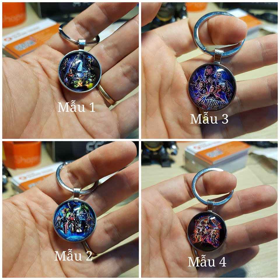 Móc khóa avenger endgame, siêu anh hùng cực hot