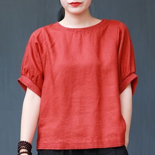 Áo Đũi Nữ, Áo Kiểu Trung Niên Cho Mẹ Mặc Nhà Mùa Hè Chất Vải Thoáng Mát Mềm Nhẹ mặc đi làm, đi chơi hay nội trợ