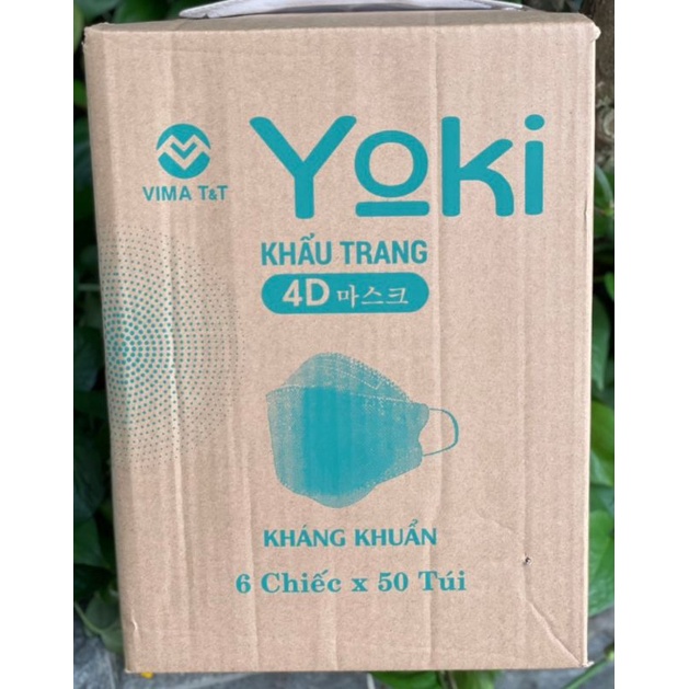 Thùng khẩu trang kháng khuẩn 4D Yoki