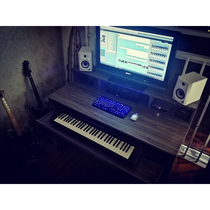 Bàn làm việc kèm ngăn kéo để đàn, bàn studio