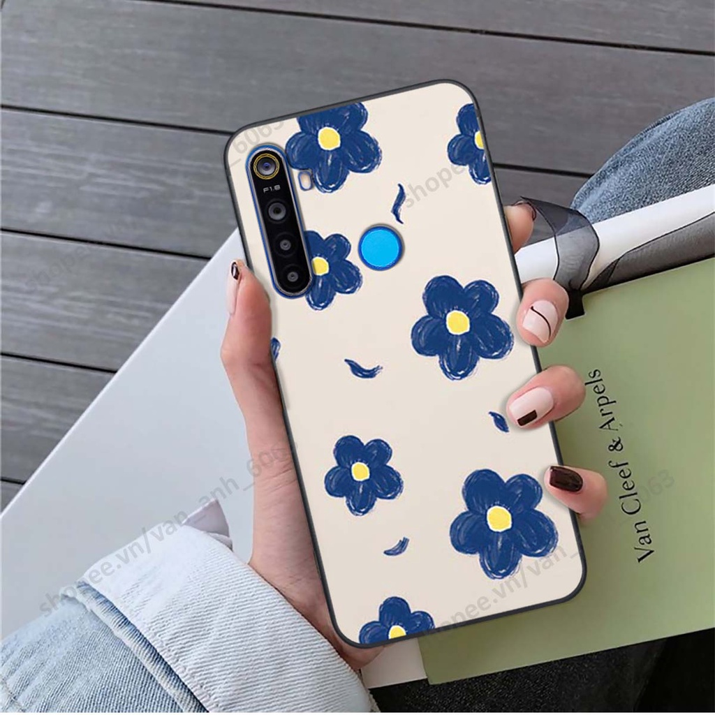 Ốp lưng Realme 5 / 5 Pro / C3 in hình hoa, gấu rich bear nghệ thuật, thời trang