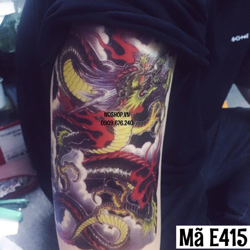Hình Xăm Dán Rồng - E415