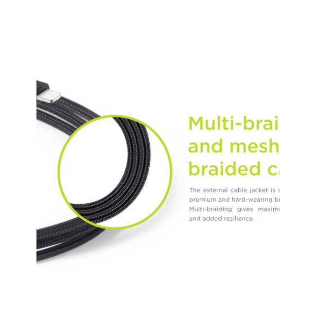 Cáp INNOSTYLE DURAFLEX 1.5M USBA to Lightning MFI