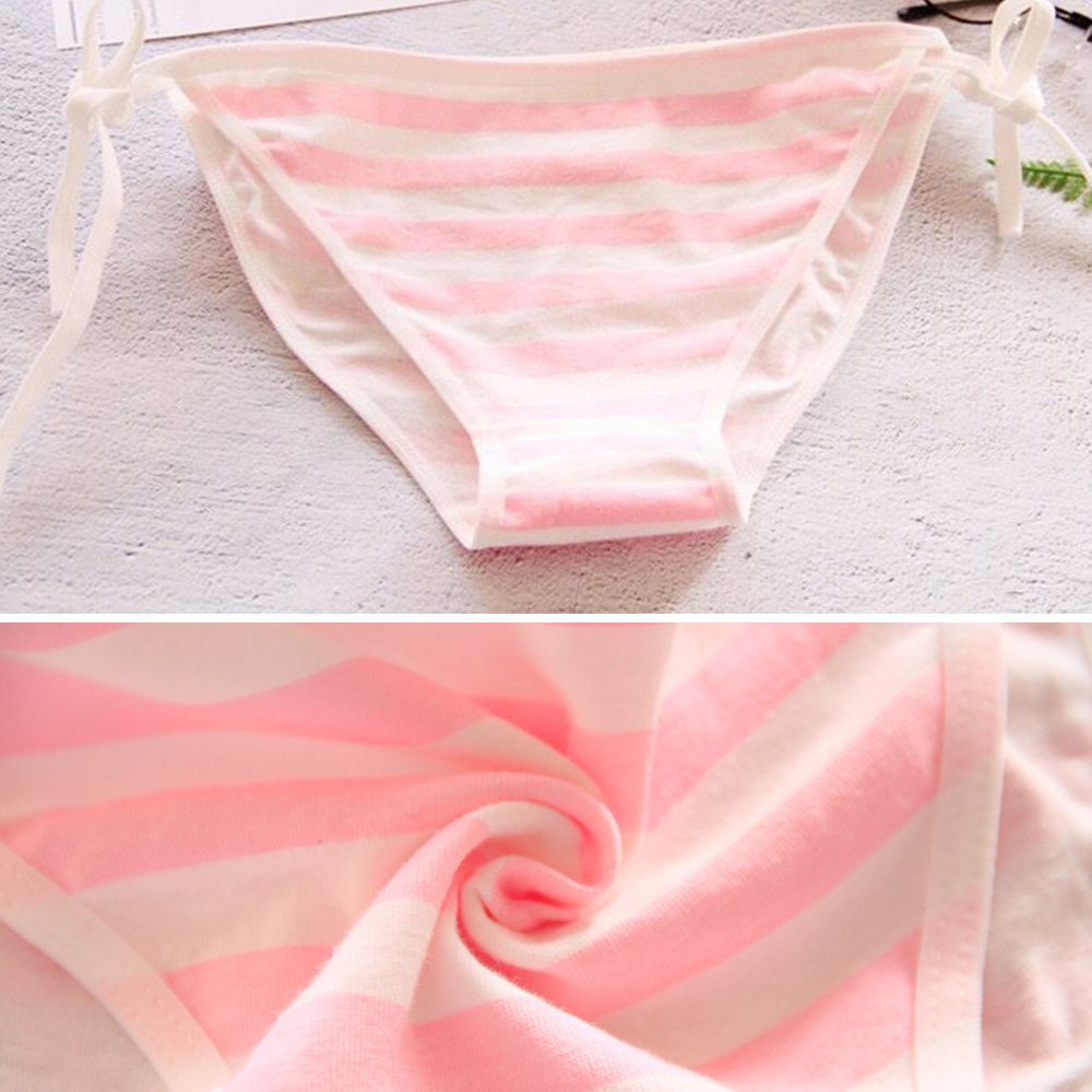 Quần lót nữ sọc caro phối nơ quyến rũ