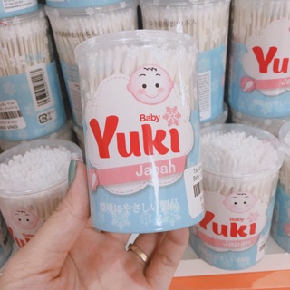 Tăm bông thân giấy Yuki Baby (200c/hộp)