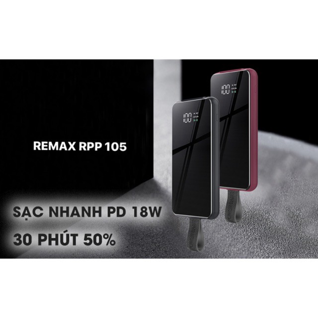 Sạc dự phòng Ko dây REMAX RPP 105 ♥️♥️