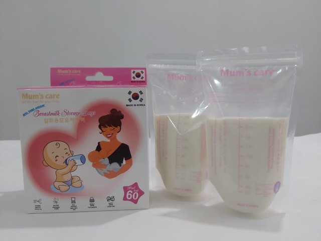 TÚI TRỮ SỮA CẢM ỨNG NHIỆT MUM'S CARE KHÔNG CHỨA BPA 60 TÚI