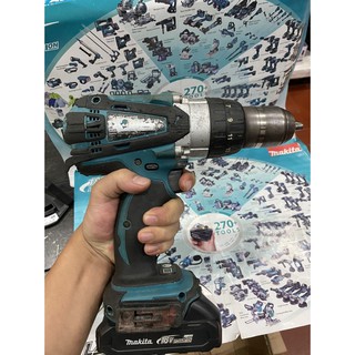 BN. Khoan pin Makita 3 chức năng DHP458 bãi Nhật. ( Bao gồm vỏ mạch bãi ).