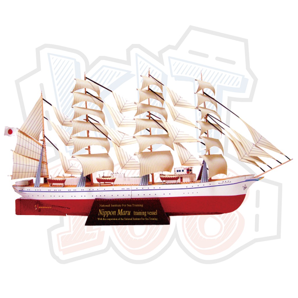Mô hình giấy tàu thuyền quân sự Sailship - Nippon Maru