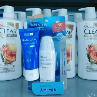 Hsd 07/2021 SUNPLAY Sữa chống nắng dưỡng da ẩm mịn skin aqua nắp trắng