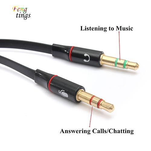 Dây Cáp Chia Cổng Âm Thanh 3.5Mm Từ 1 Đầu Cái Sang 2 Đầu Đực Tiện Dụng