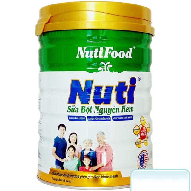 Sữa bột Nuti Nguyên Kem Lon 900g