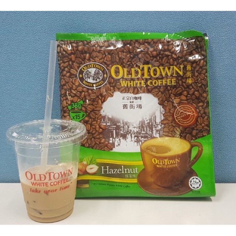 Cà Phê Trắng White Coffee OldTown Cafe Malaysia Hazelnut 15 Gói x 38G SÀI GÒN ĐẶC SẢN