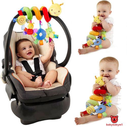 ❤J0P-Newborn Activity Spiral Stroller Hanging Toys Travel Lathe Baby Rattles Toy