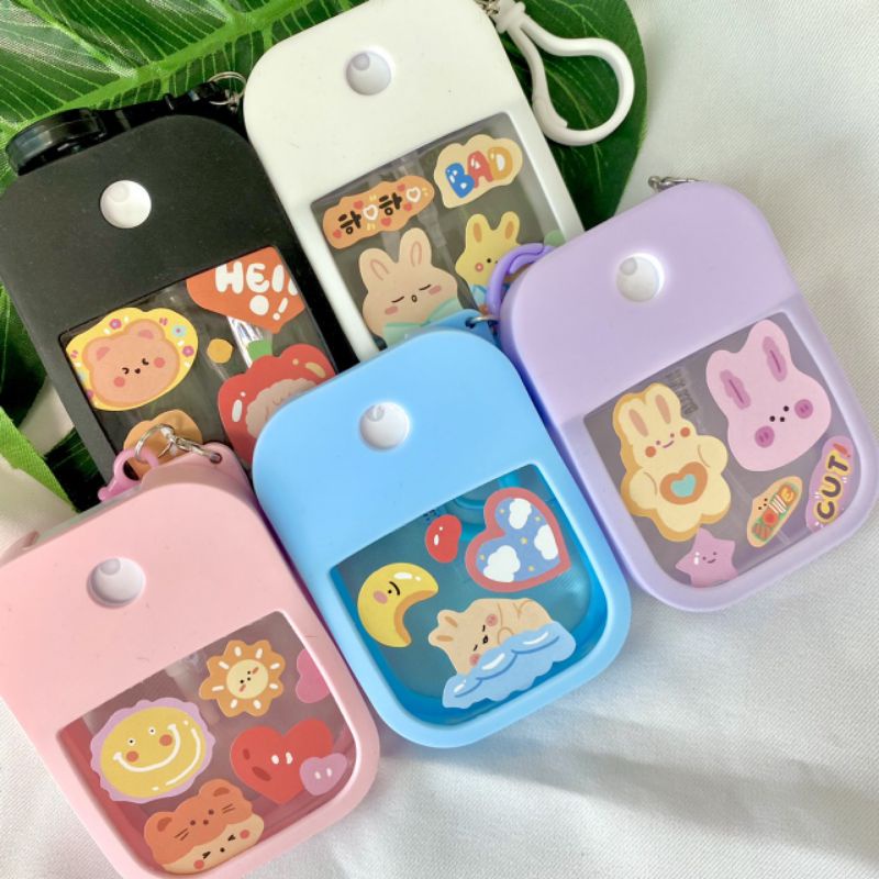 Nhựa đựng bình xịt mỹ phẩm đựng nước hoa phun sương Bình Xịt Nước Rửa Tay mini 38ml Hình Thẻ Tiện Dụng