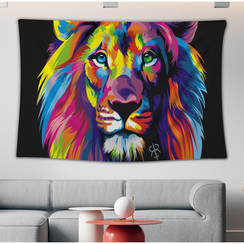 Tranh Vải Decor Mẫu 3D Chất Liệu Lụa Cao Cấp - Tặng Kèm Đèn Led