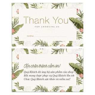 COMBO 200 THANK YOU CARD/THIỆP CẢM ƠN GIÁ SIU RẺ DÀNH CHO CÁC SHOP ONLINE