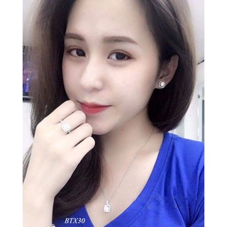 Bông Tai Bạc Nữ Vuông - Bảo Tín