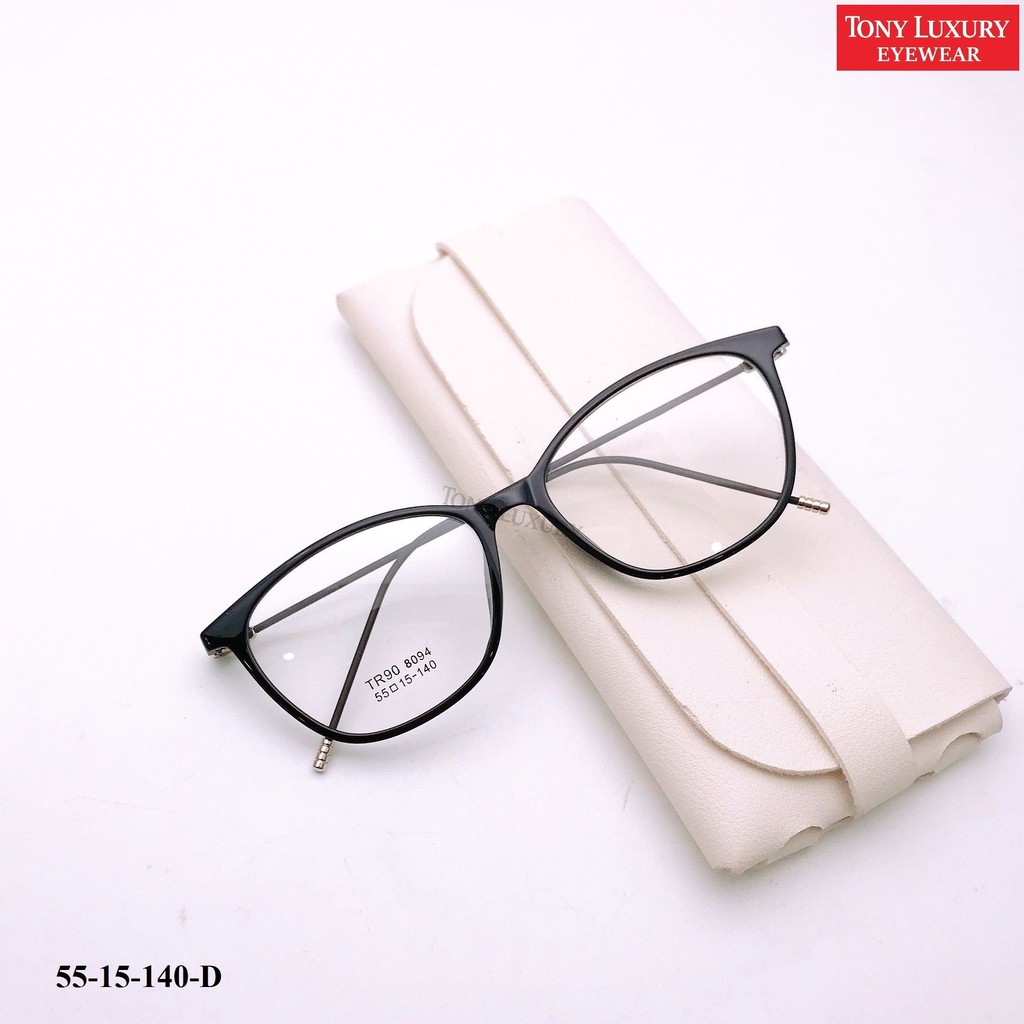Gọng kính cận mắt mèo Tonyluxury Eyewear 55-15-140 nhận cắt Tròng Cận Viễn Loạn | BigBuy360 - bigbuy360.vn