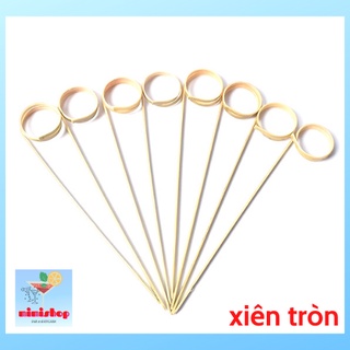 Xiên que trang trí cocktail. que xiên trái cây trang trí pha chế. tăm tre decor