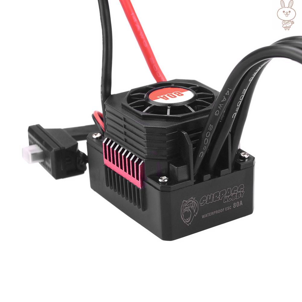 Bộ Điều Khiển Tốc Độ Không Chổi Than Ol Surpass Hobby 80a Esc Chống Thấm Nước Cho Xe Hơi / Xe Tải Điều Khiển Từ Xa Tỉ Lệ 1: 10