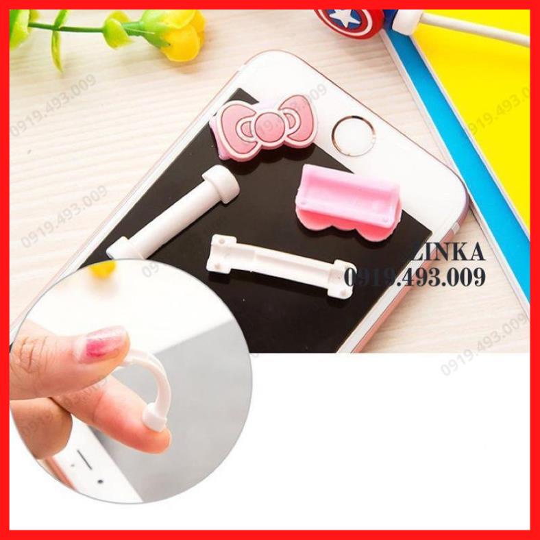 Nút Gắn Bảo Vệ Dây Tai Nghe, Cáp Sạc Hình Thú Cute