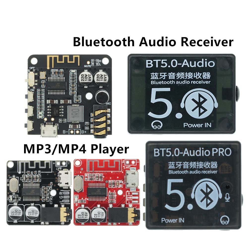 MALCOLM Mini Decoder Board Wireless Music Amplifier Module Bluetooth Decoder Board With Case MP3 BT5.0 PRO Lossless Player Bluetooth 5.0 Module Audio Receiver
