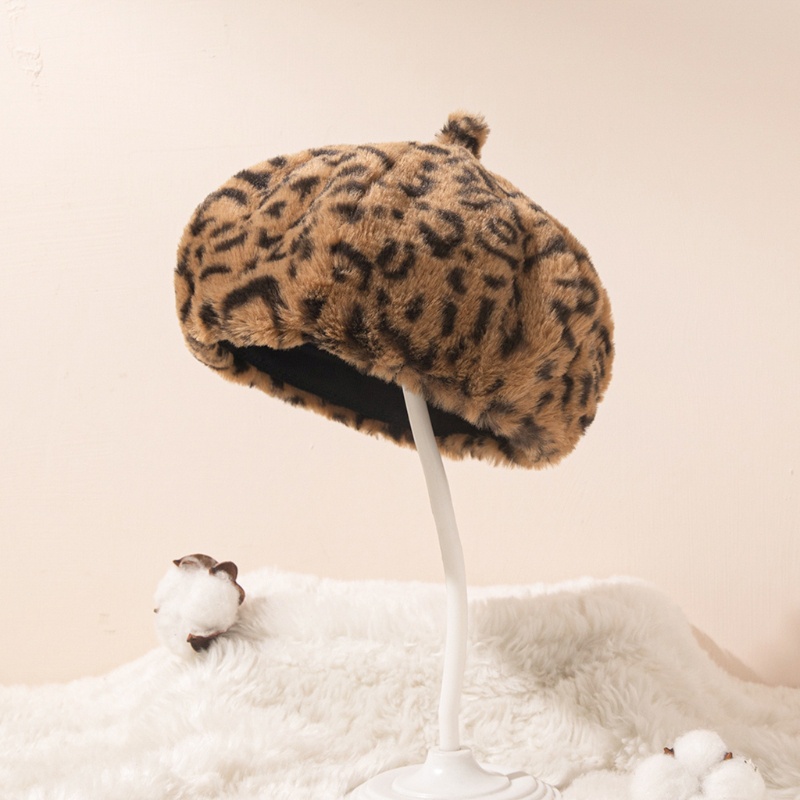 Mũ Giữ Ấm Chống Dị Ứng In Họa Tiết Da Báo Cổ Điển Tuyệt Vời Cho Bé