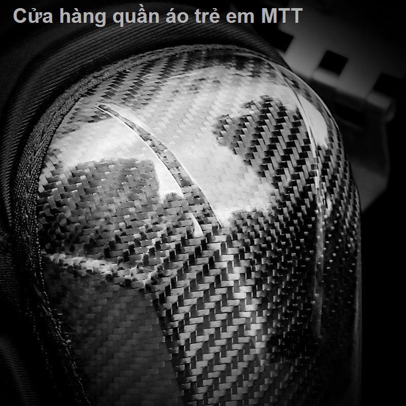 Đệm đầu gối xe máy mùa đông, bộ quần áo bốn mảnh chống ngã và gió, đồ bảo hộ bằng sợi carbon cho người lái, thiết