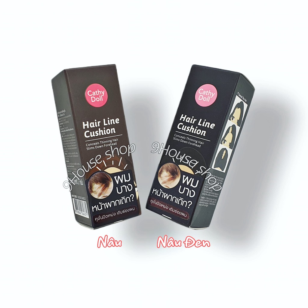 01 Phấn Che Khuyết Điểm Tóc Hair Line Cushion Cathy Doll (Bút Chấm Hói) Thái Lan 2gram