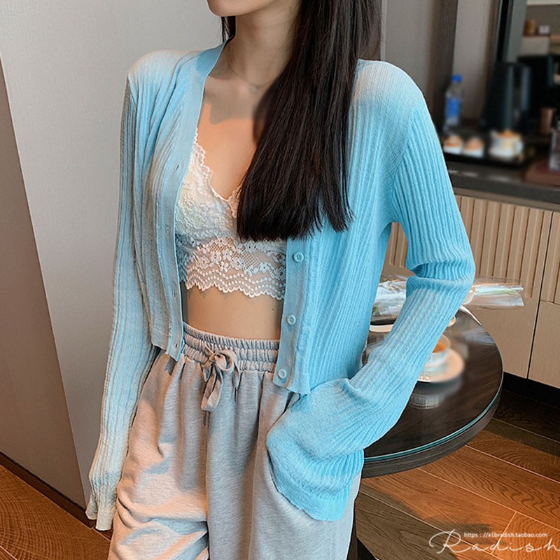 Áo Khoác Tay Loe Siêu Nhẹ Chống Nắng Thời Trang Độc Đáo Cho Nữ