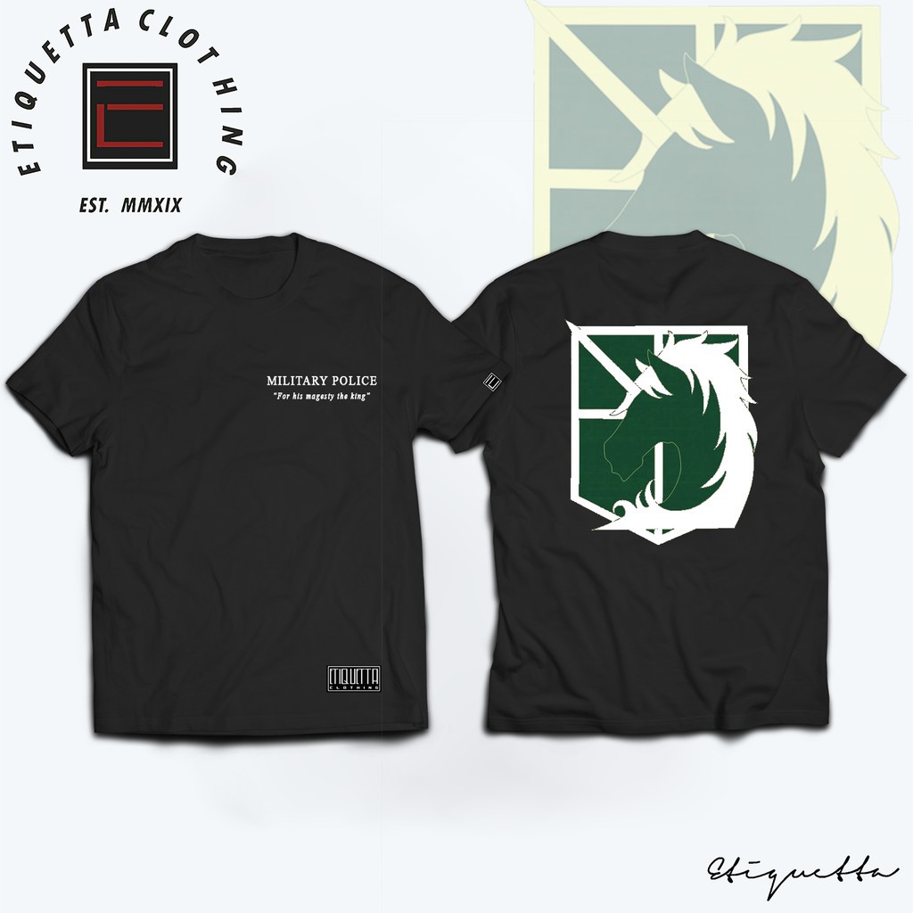(SALE 50%) Áo thun Anime - Attack on Titan - Military Police ngắn tay giá rẻ siêu ngầu