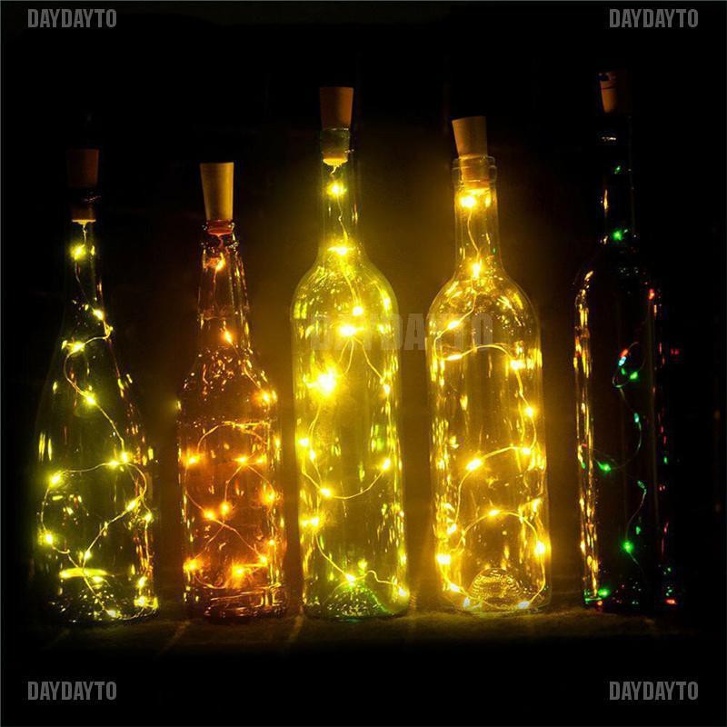 DAYDAYTO 1x bottle light fairy lights wine bottles LED cork bottle 1M 2M 10 20 LED [376PH]