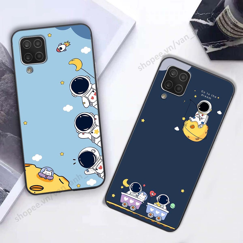 Ốp Samsung A12 / M12 hình bầu trời, phi hành gia đẹp, ốp lưng điện thoại samsung galaxy viền dẻo cao cấp