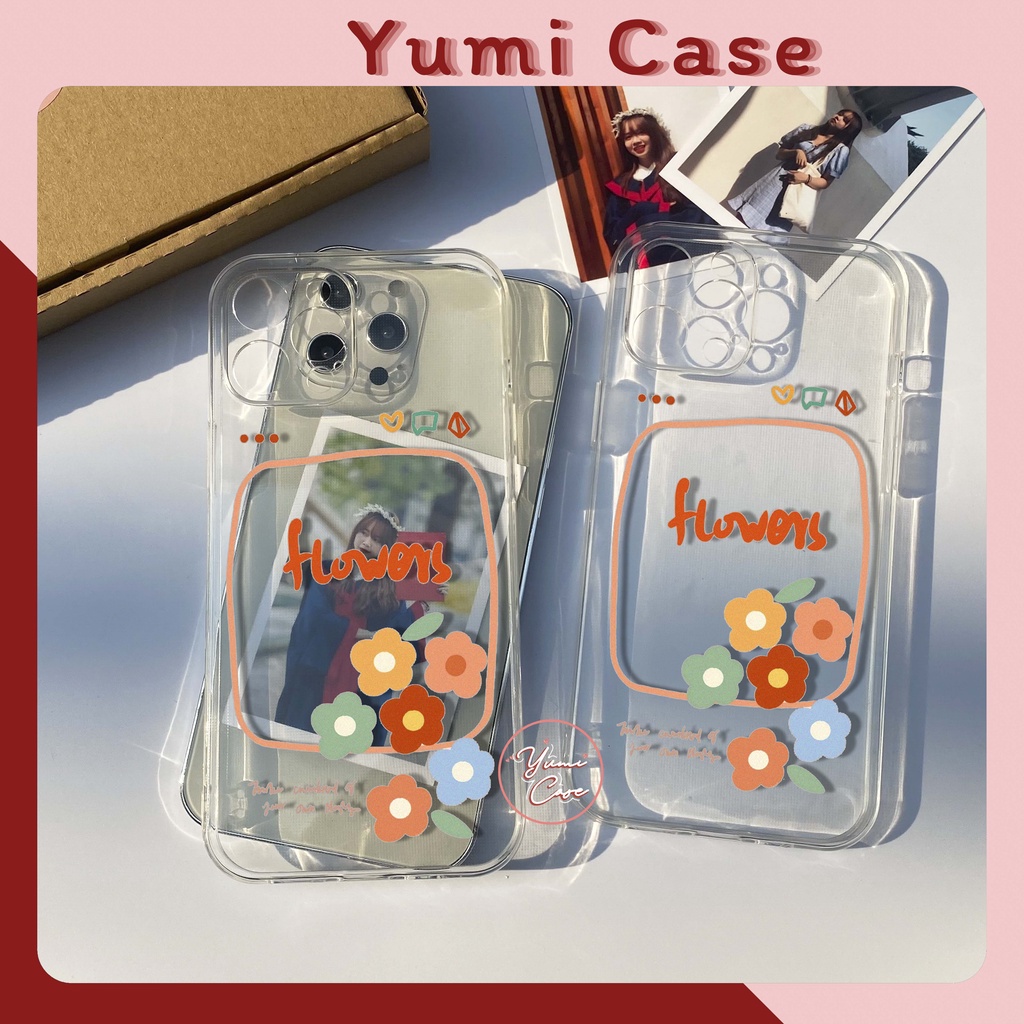 Ốp lưng điện thoại cho Iphone Samsung Vsmart Oppo Huawei Xiaomi Vivo Realme Poco Redmi KHUNG VIỀN HOA 12  Yumi Case