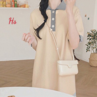 Váy xuông cổ bẻ hl013