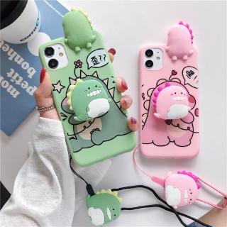 Ốp lưng mềm hình khủng long hoạt hình cho VIVO Y17 Y11 Y12 Y15 S1 V15 Y91 Y91i Y95 Y91c Y19