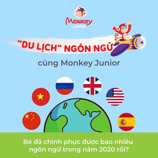 Toàn quốc [E-voucher]  Mã 48 tháng học tiếng Anh tại phần mềm Monkey Junior và kèm quà tặng