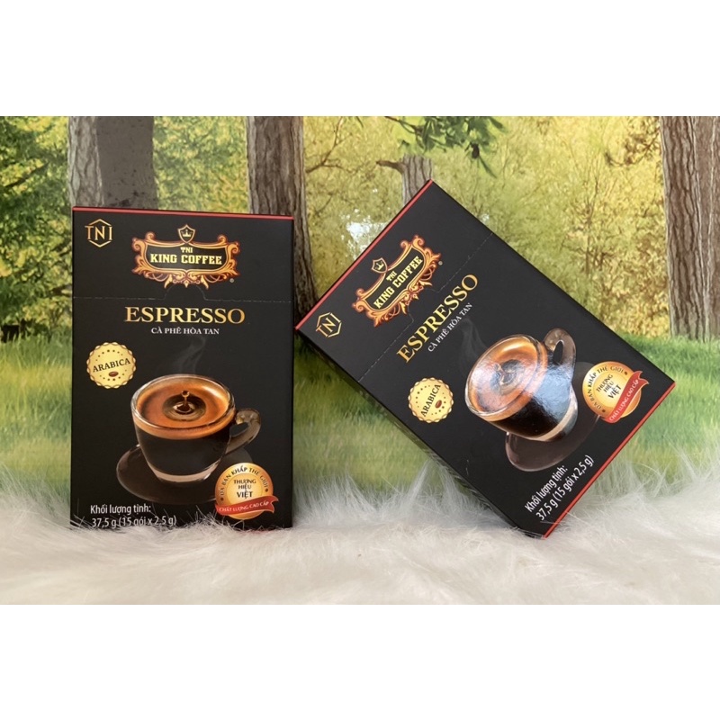 Cà Phê Hoà Tan King Coffee Espresso Hộp 37,5g / 15 gói *2,5g