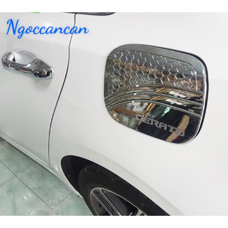 Ốp Nắp Xăng nhựa ABS mạ Crom Kia Cerato 2016 - 2019