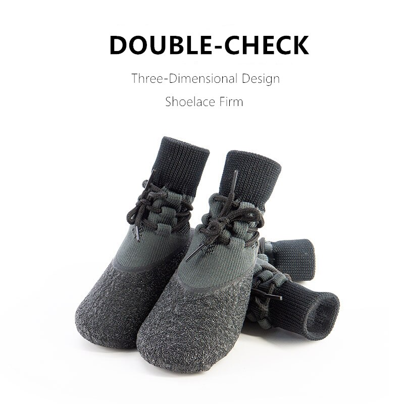 4 cái chó Pet Giày ấm không trượt thoáng khí Mặc vớ mềm Dog Boots Mèo Vớ ​​nhỏ Pet Pet Paw Dla Psa Perros Botas