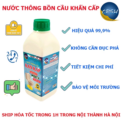 Nước thông bồn cầu cực mạnh hết tắc nghẽn sau 5 phút, thông tắc bồn cầu hiệu quả đạt 100% hài lòng, thông bồn cầu 1500g