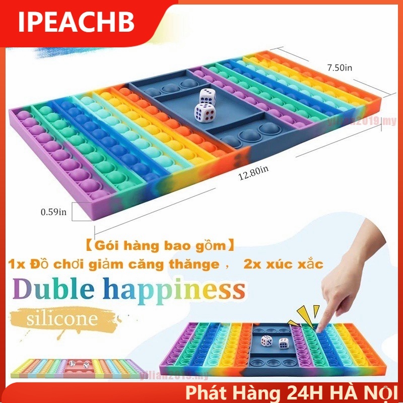 Pop it bàn phím bấm bong bóng xả stress. Đồ chơi bàn cờ giải trí thông minh, giảm căng thẳng hiệu quả
