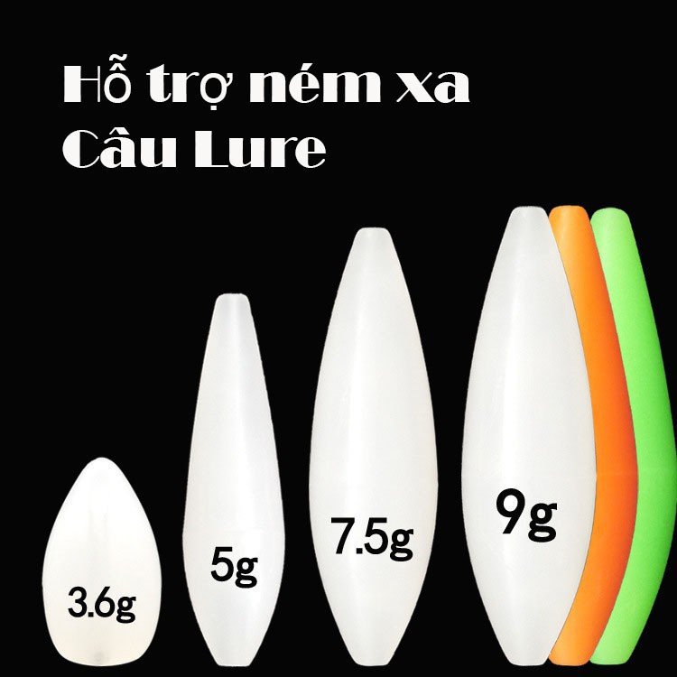 Combo 8 Hạt Gạo Thần Kì, Hạt Hỗ Trợ Ném Xa Câu Lure, dùng để chơi lure các con mồi nhẹ A CƯỜNG