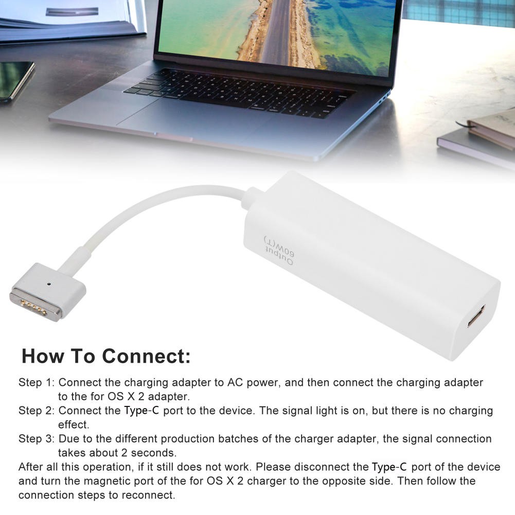 Đầu Chuyển Đổi Cổng Sạc Type C Sang 1 / 2 60w Chuyên Dụng Chất Lượng Cao